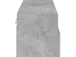 Wohnwände^vidaXL TV-Wandschrank Betongrau 100x30x30 cm Holzwerkstoff