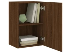 vidaXL TV-Wandschrank Braun Eiche-Optik 40,5x30x60 cm Holzwerkstoff