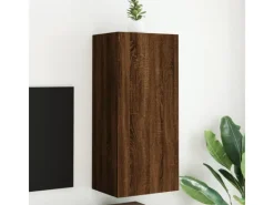 vidaXL TV-Wandschrank Braun Eiche-Optik 40,5x30x90 cm Holzwerkstoff