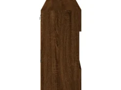 vidaXL TV-Wandschrank mit LED-Leuchten Braun Eichen-Optik 3