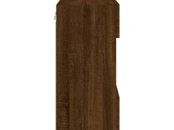 vidaXL TV-Wandschrank mit LED-Leuchten Braun Eichen-Optik 40x30x60,5cm