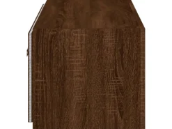 vidaXL TV-Wandschrank mit LED-Leuchten Braun Eichen-Optik 80x35x31 cm