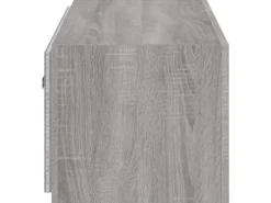 vidaXL TV-Wandschrank mit LED-Leuchten Grau Sonoma 80x35x31 cm