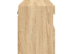 Wohnwände^vidaXL TV-Wandschrank mit LED-Leuchten Sonoma-Eiche 60x30x40 cm