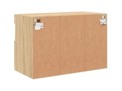 Wohnwände^vidaXL TV-Wandschrank mit LED-Leuchten Sonoma-Eiche 60x30x40 cm