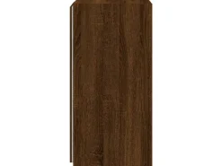 Wohnwände^vidaXL TV-Wandschrank mit LED-Leuchten Braun Eichen-Optik 30,5x35x70cm