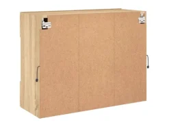 vidaXL TV-Wandschrank mit LED-Leuchten Sonoma-Eiche 78,5x30x60,5 cm