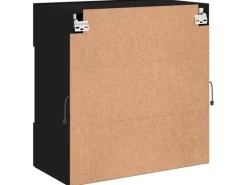 TV-Wände|Wohnwände^vidaXL TV-Wandschrank mit LED-Leuchten Schwarz 58,5x30x60,5 cm