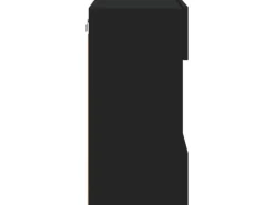 Wohnwände^vidaXL TV-Wandschrank mit LED-Leuchten Schwarz 40x30x60,5 cm