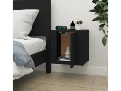 vidaXL TV-Wandschrank Schwarz 40x34,5x40 cm