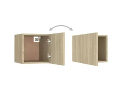 Wohnwände^vidaXL TV-Wandschrank Sonoma-Eiche 30,5x30x30 cm