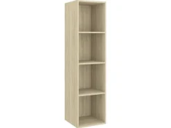 Wohnwände|TV-Wände^vidaXL TV-Wandschrank Sonoma-Eiche 37x37x142,5 cm Holzwerkstoff