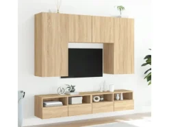 vidaXL TV-Wandschrank Sonoma-Eiche 100x30x30 cm Holzwerkstoff