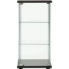 Vitrinen^vidaXL Vitrinenschrank Hartglas Schwarz