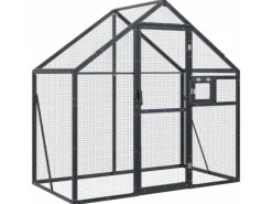 vidaXL Voliere Anthrazit 179x100x185 cm Aluminium
