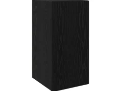 TV-Wände^vidaXL Wand TV Schrank Schwarz Eichen-Optik 30,5 x 30 x 60 cm 875069