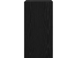 TV-Wände^vidaXL Wand TV Schrank Schwarz Eichen-Optik 30,5 x 30 x 60 cm 875069