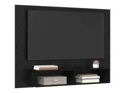 TV-Wände^vidaXL Wand TV Schrank Schwarz Eichen-Optik 120 x 23,5 x 90 cm 875187