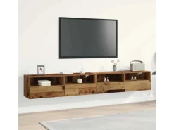 TV-Wände^vidaXL Wand-TV-Schrank 2 Stk 100x30x30cm Holzwerkstoff 862189