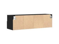 TV-Wände^vidaXL Wand-TV-Schrank 2 Stk Schwarz Eichen-Optik 100x30x30cm 862193