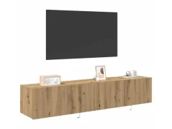 vidaXL Wand-TV-Schrank Eiche Handwerklich 80 x 35 x 31 cm Holzwerkstoff 863107