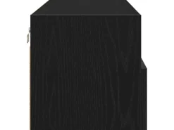 vidaXL Wand-TV-Schrank Schwarz Eichen-Optik 100x30x30cm Holzwerkstoff 862192