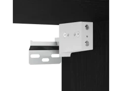 vidaXL Wand-TV-Schrank Set Wandmontiert 3-Tlg Schwarz Eichen-Optik 3415599