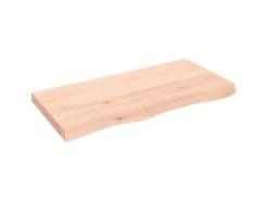 vidaXL Waschtischplatte 100x50x6 cm Massivholz Unbehandelt