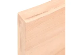 vidaXL Waschtischplatte 100x50x6 cm Massivholz Unbehandelt