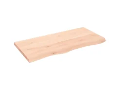 vidaXL Waschtischplatte 100x50x4 cm Massivholz Unbehandelt