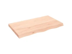vidaXL Waschtischplatte 100x60x6 cm Massivholz Unbehandelt