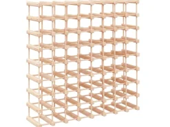 Flaschenregale^vidaXL Weinregal für 72 Flaschen 90,5x23x90,5 cm Massivholz Kiefer