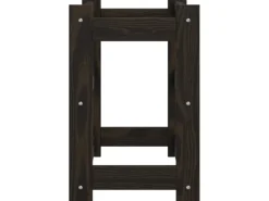 Flaschenregale^vidaXL Weinregal für 12 Flaschen Schwarz Massivholz Kiefer 43 x 25 x 38 cm