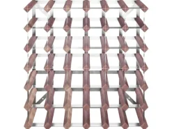 Flaschenregale^vidaXL Weinregal für 42 Flaschen Braun Massivholz Kiefer 61 x 22,5 x 61 cm