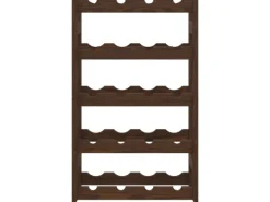 Flaschenregale^vidaXL Weinregal für 20 Flaschen Braun Massivholz Kiefer 43 x 25 x 70 cm
