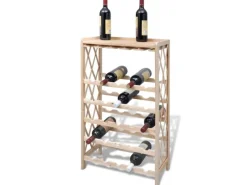 Flaschenregale^vidaXL Weinregal für 25 Flaschen Tanne Massivholz