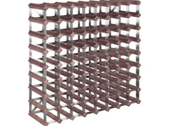 Flaschenregale^vidaXL Weinregal für 72 Flaschen Braun Massivholz Kiefer