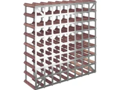 Flaschenregale^vidaXL Weinregal für 72 Flaschen Braun Massivholz Kiefer