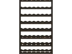 Flaschenregale^vidaXL Weinregal für 56 Flaschen Schwarz Massivholz Kiefer