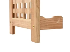 Flaschenregale^vidaXL Weinregal für 25 Flaschen Nussbaumholz Massiv 63x25x73 cm