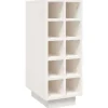vidaXL Weinregal Weiß 23x34x61 cm Massivholz Kiefer