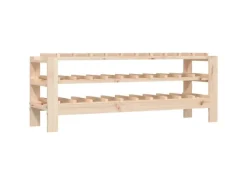 Flaschenregale^vidaXL Weinregal 109,5x30x42 cm Massivholz Kiefer