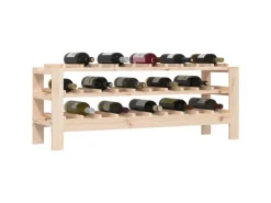 Flaschenregale^vidaXL Weinregal 109,5x30x42 cm Massivholz Kiefer