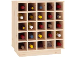 vidaXL Weinregal 55,5x34x61 cm Massivholz Kiefer