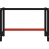Tische^vidaXL Werkbankgestell Metall 120x57x79 cm Schwarz und Rot