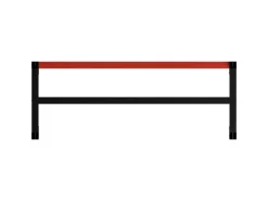 Tische^vidaXL Werkbankgestell Metall 150x57x79 cm Schwarz und Rot