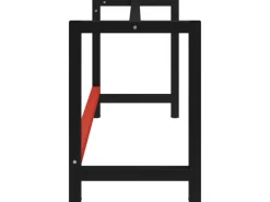 Tische^vidaXL Werkbankgestell Metall 150x57x79 cm Schwarz und Rot