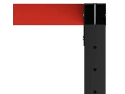 Tische^vidaXL Werkbankgestell Metall 150x57x79 cm Schwarz und Rot