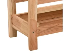 Garderoben^vidaXL Zeitschriftenständer 40x26,5x38,5 cm Massivholz Nussbaum