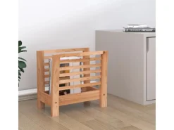 Garderoben^vidaXL Zeitschriftenständer 40x26,5x38,5 cm Massivholz Nussbaum